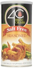 4C Bread Crumbs, Seasoned Salt Free, 12 oz