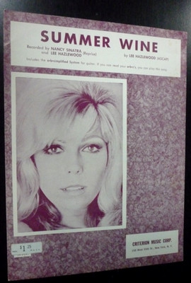 SUMMER WINE Nancy Sinatra  [Sheet Music] SirH70 with Photo cover