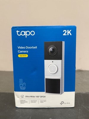 TP-LINK VIDEO DOORBELL CAMERA 1 TAPO D210, 1 TAPO D100C SPEC: 2K 3MP (2304 129 2