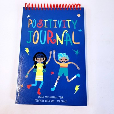 Positivity Journal 124 Pages Mood Tracker Blue Kids Adults Book New