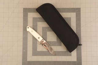 Rare W. C. Davis Drop Point Hunter Knife W/ 440C Stainless Blade. No Sheath