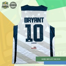 Kobe Bryant Signed Team USA 2012 No 10 Jersey W/ PSA COA
