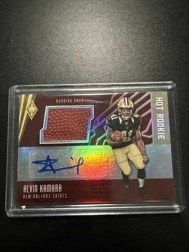2017 Panini Phoenix- Hot Rookie Materials Signatures Alvin Kamara Football /299 