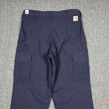 Carhartt FR Cargo Work Pants Navy Blue Mens 32X30 CAT 2 NFPA 2112 344-20 New