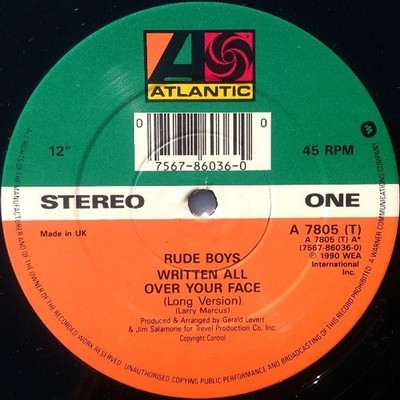 Rude Boys - Written All Over Your Face (12'', Single)