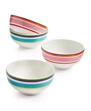 kate spade new york Wickford Cafe Stripe 4 Piece Dessert Bowl, 4.25" NEW!!!!!