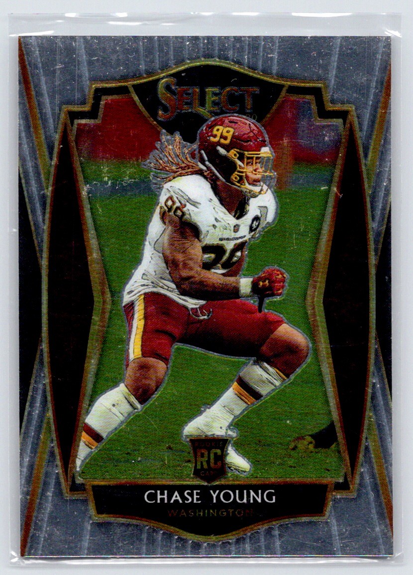 Chase Young #164 Football Cards 2020 Panini Select trading card — raw and PSA graded price guide