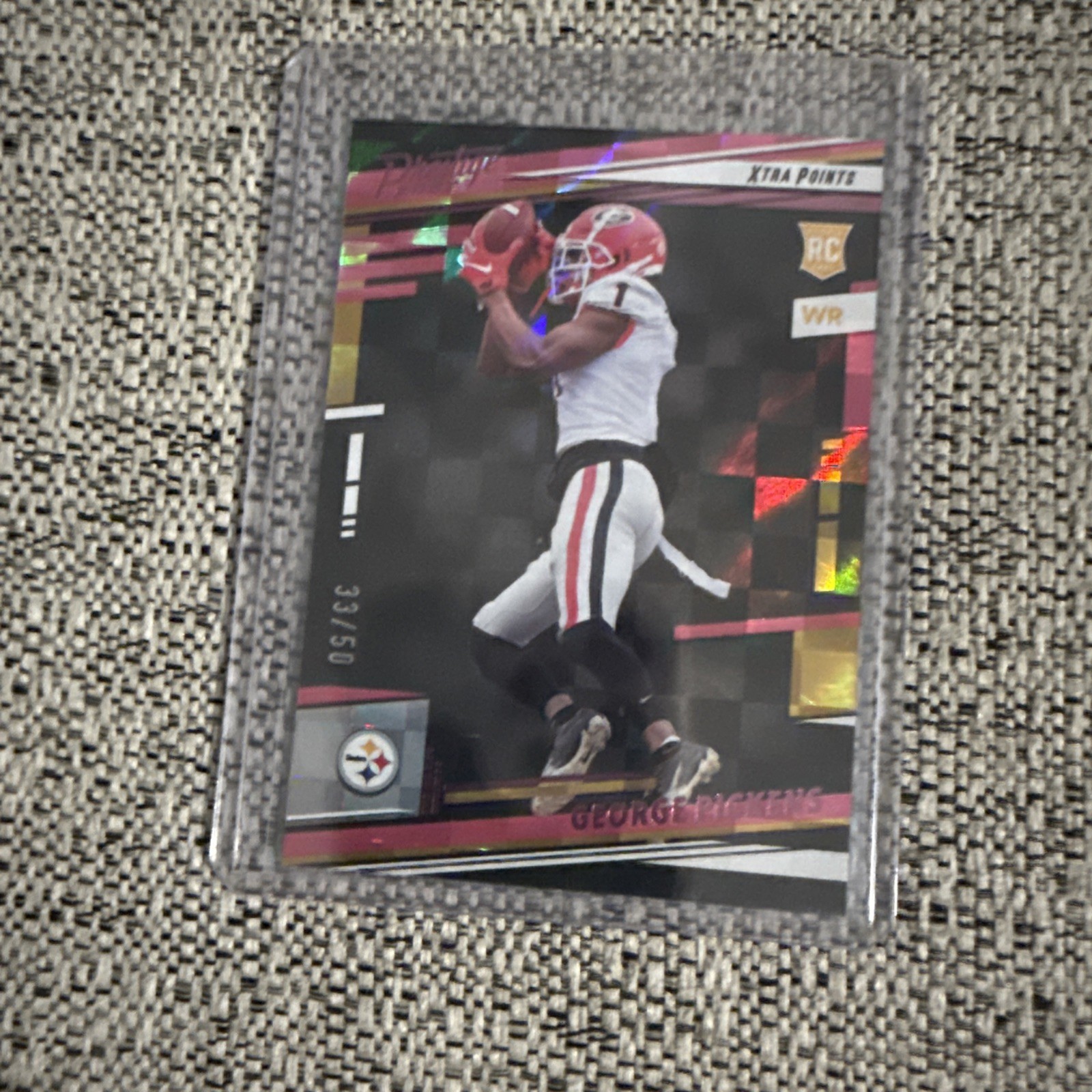 2022 Panini Prestige - Rookies George Pickens #323 Xtra Points Pink /50 (RC)