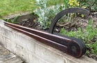 Vintage Rare Huge 33-1/2" Wooden Wing Divider Compass Caliper Antique Wall Art