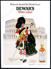 1969 Clan Gordon tartan Highlander art Dewars...