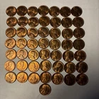 New Listing1946–p Wheat Cents Lot Of 50 Coins Nice Red/brown ConditionSee Pictures#2