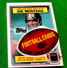 1983 TOPPS CELLO UNOPENED PACK JOE MONTANA FRONT TONY DORSETT BACK