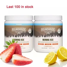 Roundhouse MORNING KICK Provisions Digestion Strawberry Lemonade New 9.1oz