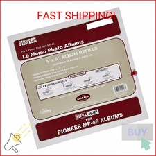 Pioneer Memo Pocket Album Refill 4-Inch by 6-Inch for mp-46 albums, White