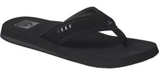 Man Reef Layback Water Friendly Flip Flop Sandal CJ4364 Black/Black Brand New