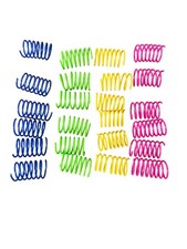 NEW lot of 12 spring cat toys blue green yellow pink