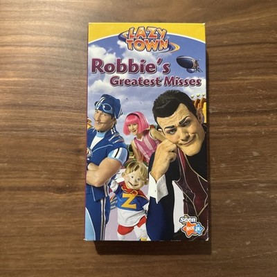Lazy Town Robbie's Greatest Misses Nick Jr. VHS Tape - Tested