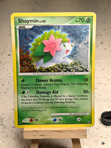 Pokemon Shaymin LV.42 14/127 Platinum Base Set Holo Rare MP