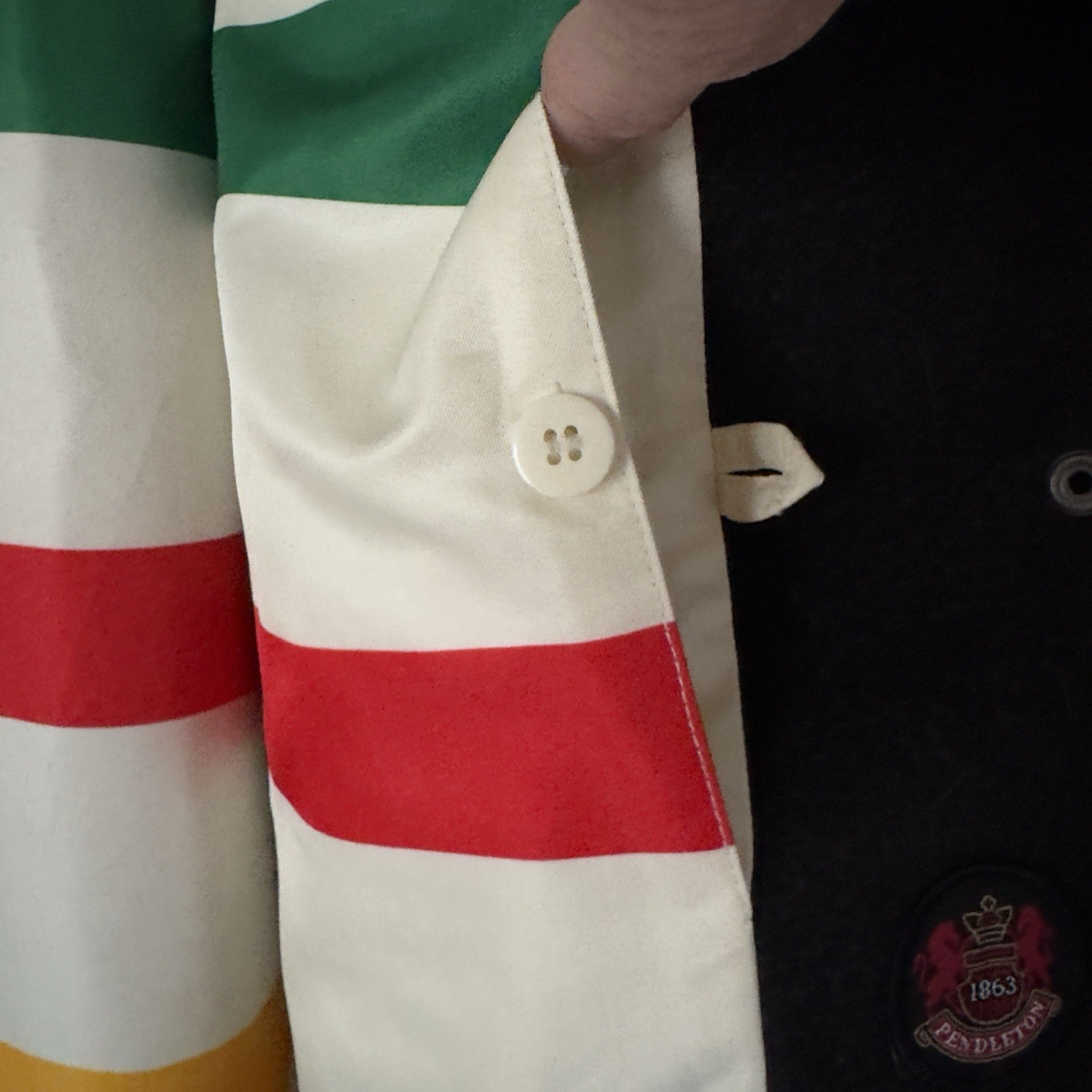 Pendleton Wool Coat Womens Large Gray Cascade Wat… - image 10