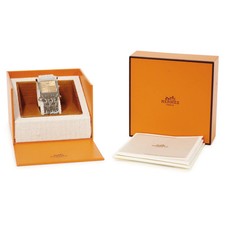 HERMES H Type H HH1.510 Men's Quartz 26mm Orange Steel Watch #HD555 6