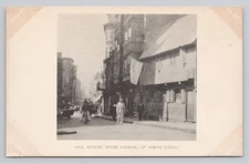 Paul Revere House Looking Up North Street Boston MA Maynards Postcard
