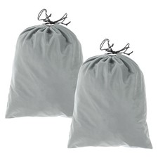 2Pack Dust Bags for Handbags, 12.6x15.8" Cotton Dust Cover Storage Bags, Grey