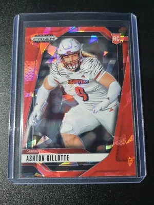 Ashton Gillotte - Prizm Draft 2025 - Chiefs, Louisville - Red Cracked Ice - RC - Bild 1 von 2