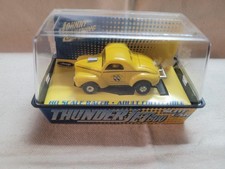 Johnny Lightning ThunderJet 500 Willy's Gasser Yellow Moon Equipment Slot Car