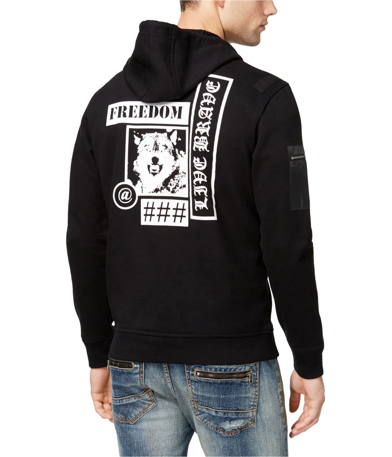 I.N.C Mens Freedom Hoodie Sweatshirt