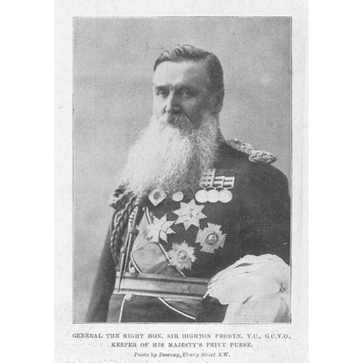 SIR DIGHTON PROBYN Keeper of His Majesty's Privy Purse - Antique Print 1901
