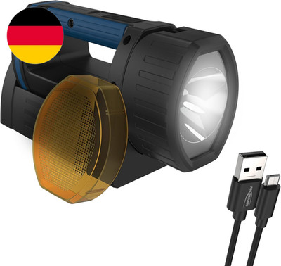 ANSMANN Extrem Heller LED Handscheinwerfer, 5200Mah Akku Aufladbar Über Micro US