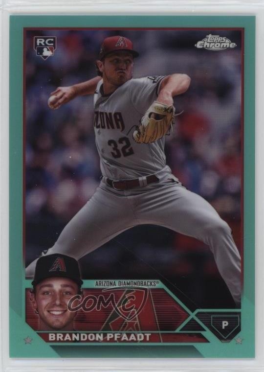 2023 Topps Chrome Update Aqua Refractor 50/199 Brandon Pfaadt #USC156 1ja4