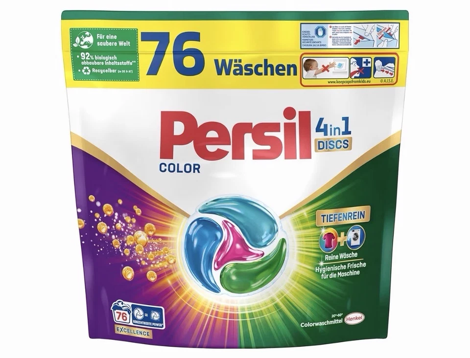 Persil Color 4in1 Discs, 76 Waschladungen, 1,9 kg - Bild 1 von 1