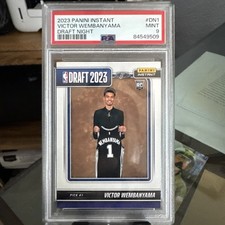 PSA 9 2023 Instant Draft Night#1Pick Victor Wembanyama 1st Panini Rookie Card🦄