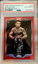 2025 Topps Chrome UFC Joshua Van Red 1/5