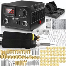 100W L&ouml;tkolben Brandmalerei set 165tlg L&ouml;tstation Brandmalstation Holzbrenner DE