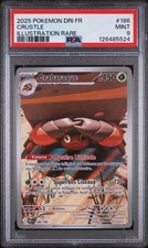 PSA 9 Pokémon TCG Crabaraque 186/182 DRI FR Ewige Rivalen Sammelkarte Crustle