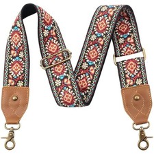 Purse strap, 2" cowhide head wide shoulder strap adjustable replacemen