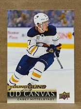 2018-19 Casey Mittelstadt Upper Deck Canvas Young Guns Rookie Card #C103. rookie card picture