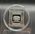 Geiger Edelmetalle 1 oz Fine Silver Bar Schloss Güldengossa Square one ounce