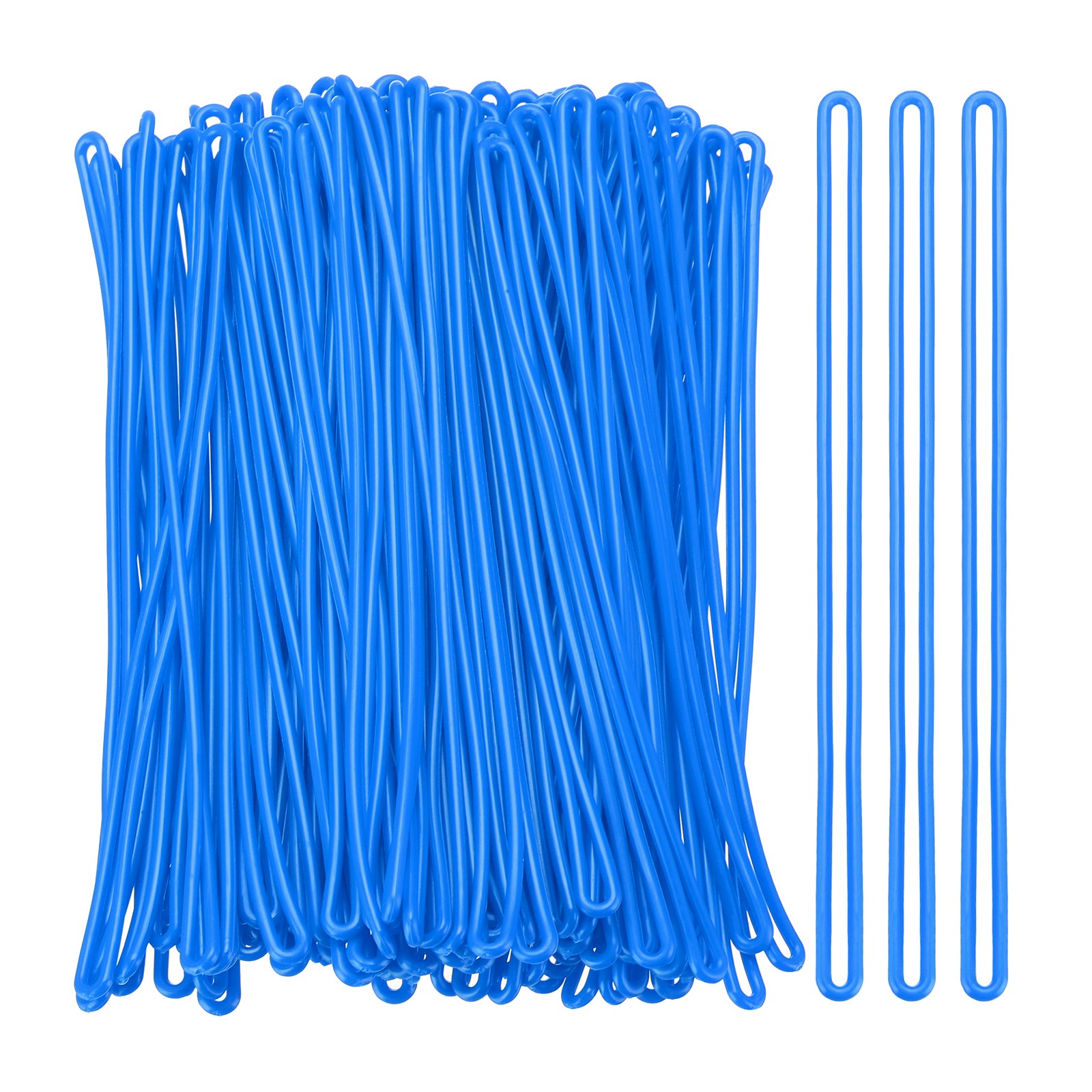 Tag Loops, Plastic Luggage Loop Straps Bag Tag Loops, Blue