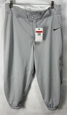 NEW Nike Vapor Select Baseball Knicker 3/4 Pants Gray BQ5400-052 Men's MSRP $47