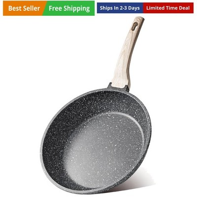 Non Stick Frying Pan Skillet, Omelet Pan, Healthy Non Toxic Granite Chef Pan,...