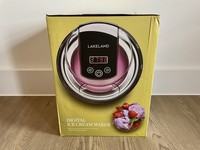 Lakeland Digital Ice Cream Maker Sorbet & Frozen Yoghurt Maker 1.8L Black MINT