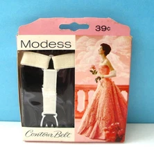 ❤❤ RARE Vtg 1950s NOS ~ MODESS Contour Sanitary Belt for Napkins ~ New in Box ❤❤