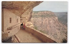 Balcony House Ruin Mesa Verde National Park CO Mirro-Krome Postcard Ansel Hall
