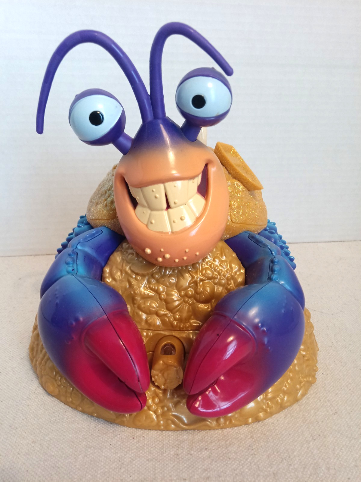 Disney Moana Tamatoa Jewelry Box & Ring Crab Singing Shiny Glittery Tested Works