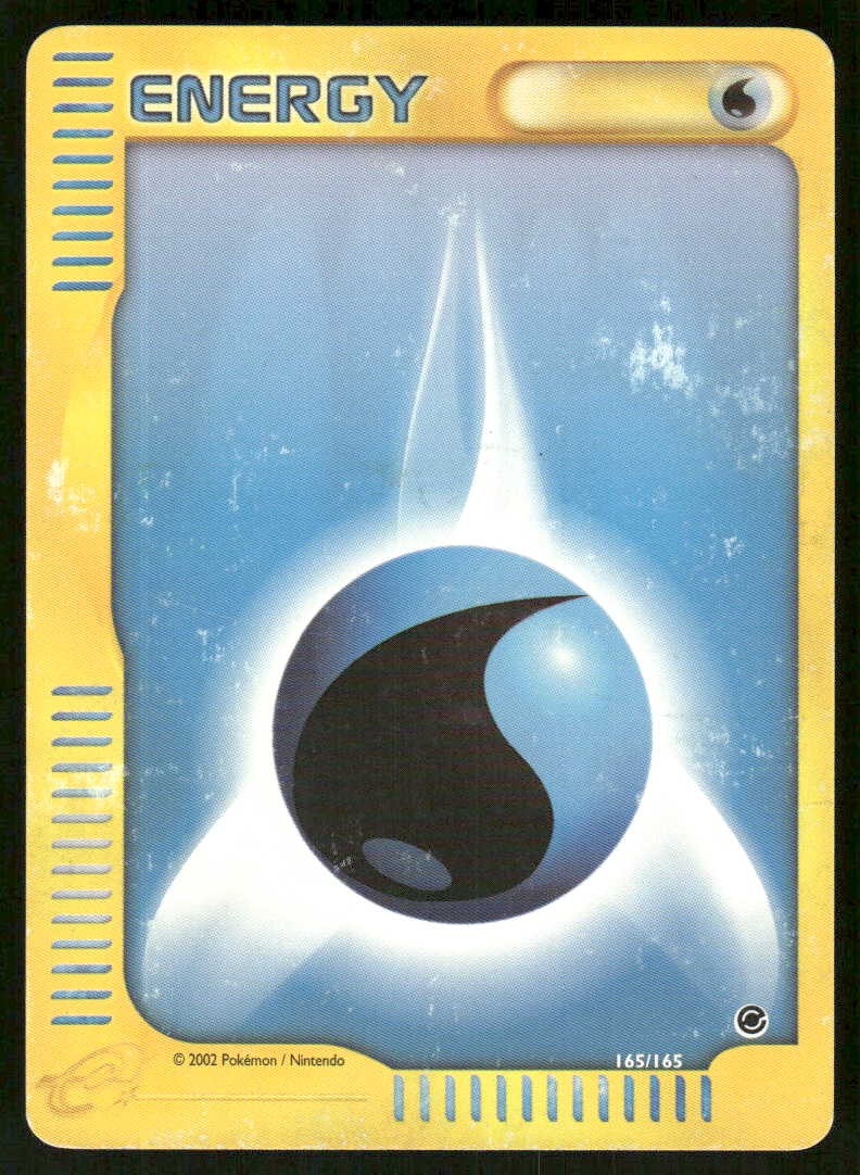 Pokemon Water Energy 165/165 Expedition Base Set HP