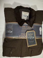 Bass Creek Outfitters Insulated Coveralls Brown Size XL Workwear Full Zip