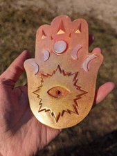 Sunset Orange Incense Burner Hippie Gifts Incense Burners for Altar Pagan 